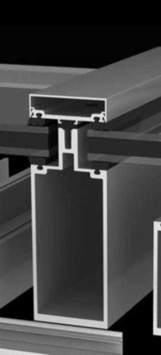 Profil d'aluminium sur mesure pour les murs de rideau à extrusion d'aluminium pour la construction