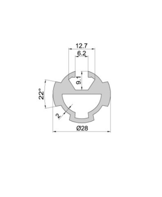 Température T3-T8 Extrusion personnalisée Profil d'aluminium industriel anodisant argent