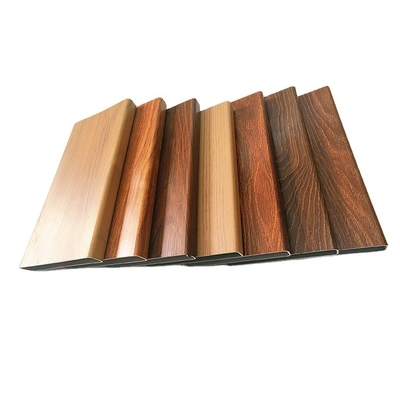 Profiles d'extrusion en aluminium de tube carré de grains de bois personnalisés pour les matériaux