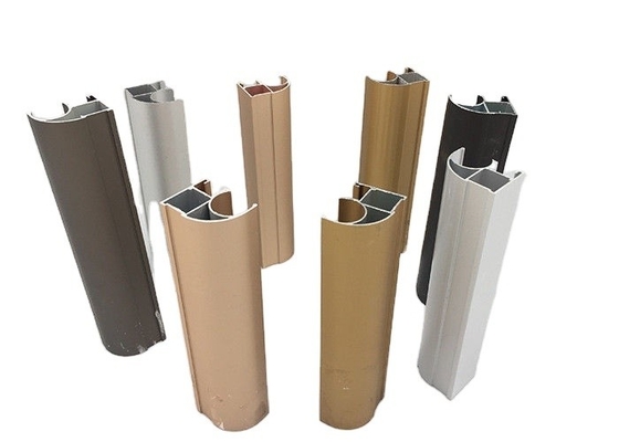 Profil d'aluminium de couleur personnalisé pour porte et fenêtre d'armoire de meubles dans la norme GB