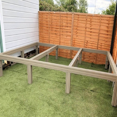 Shengxin Aluminium T-shaped Aluminium Decking Joists avec profilé d'extrusion en aluminium