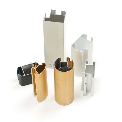 Demande du client Profiles en aluminium carrés et ronds Pipe ronde pour barre de rideau