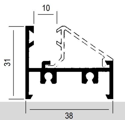 7038 8025 744 3825 5020 3831 Profil d'extrusion en aluminium pour la Colombie Fenêtres et portes
