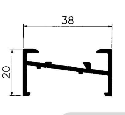 7038 8025 744 3825 5020 3831 Profil d'extrusion en aluminium pour la Colombie Fenêtres et portes