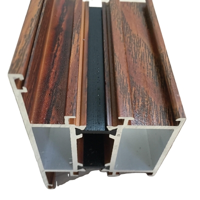 Profil en aluminium extrudé à la fenêtre Shengxin avec longueur de grain de bois 5,8-6,0M