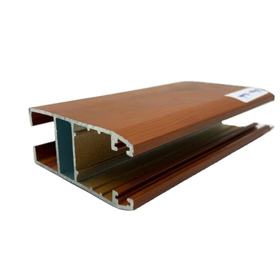Profil en aluminium extrudé à la fenêtre Shengxin avec longueur de grain de bois 5,8-6,0M