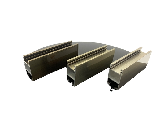 Profil d'aluminium carré pour fenêtres et portes avec revêtement en poudre Standard GB5237-2008