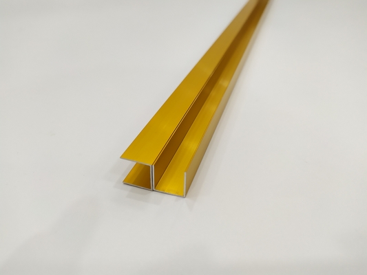 Profiles d'extrusion en aluminium de couleur dorée finition de broyeur pour partition de professionnel