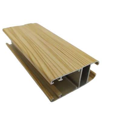 Profiles d'extrusion en aluminium à grains de bois personnalisables pour les dessins architecturaux Blanco