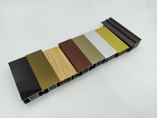 Profil d'extrusion d'aluminium de grande taille alliage de qualité 6063 pour fenêtres et portes