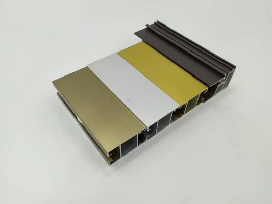 Profil d'extrusion d'aluminium de grande taille alliage de qualité 6063 pour fenêtres et portes