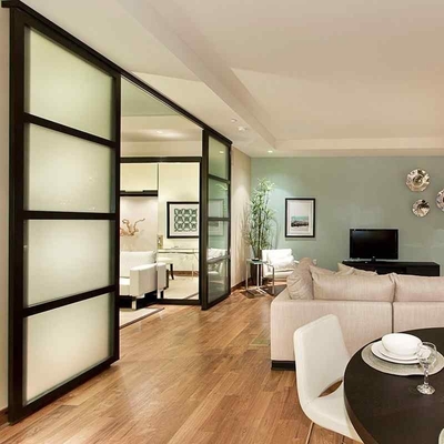 Profil d'aluminium pour fenêtre de porte de la série 6000 Grade intérieur cadre mural en verre coulissant