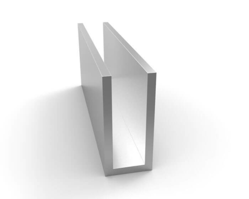 0Épaisseur de 30 mm Profil d'aluminium anodisé personnalisé pour garde-corps en verre en U