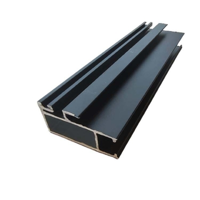 Profil d'aluminium revêtu en poudre certifié ISO pour les cadres de fenêtres et de portes du Mexique 6063 alliage