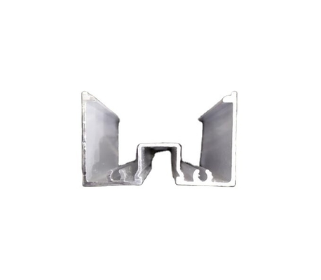Composition chimique Profil de porte coulissante en alliage d'aluminium avec Cabezal et Zoclo