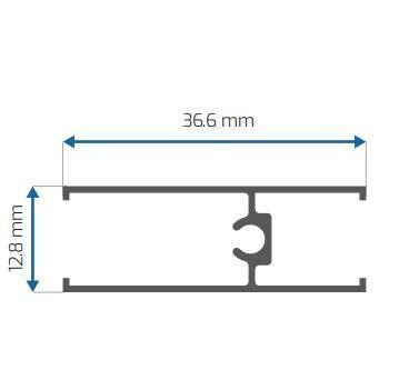 Mexique fenêtres et portes Profiles d'extrusion en aluminium Anodisation en poudre de revêtement de moulin de finition