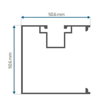Mexique fenêtres et portes Profiles d'extrusion en aluminium Anodisation en poudre de revêtement de moulin de finition