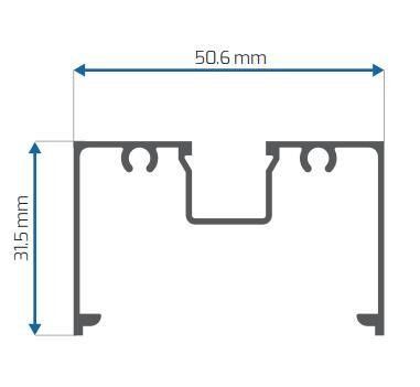 Mexique fenêtres et portes Profiles d'extrusion en aluminium Anodisation en poudre de revêtement de moulin de finition