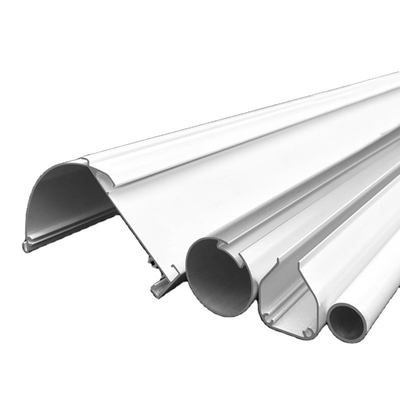 Porte-fenêtre en aluminium à l'ombre à rouleaux avec bande de rideau en aluminium