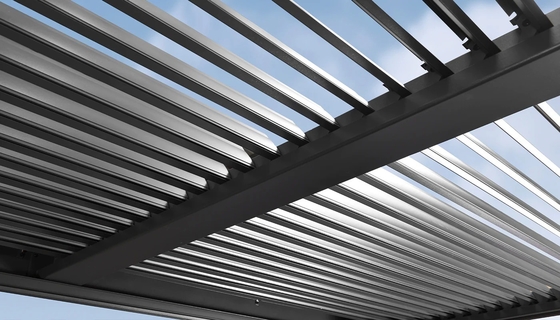 Température T3-T8 Pergola en aluminium à louve Gazebo avec toit réglable par Shengxin Aluminium