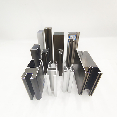 Portes en aluminium en polymère de type 6063 Profiles en aluminium pour cour