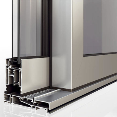 Portes en aluminium en polymère de type 6063 Profiles en aluminium pour cour