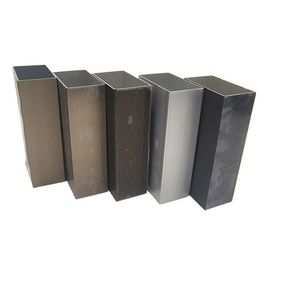 Profil en aluminium Anodisant noir Couleur Rectangle Profil de kiosque Aluminium pour la coupe