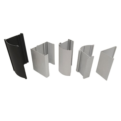 Profil d'aluminium pour fenêtres et rail de rideau de forme carrée 6061/6060/6063/6082 alliage