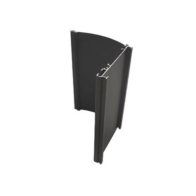 Profil d'aluminium pour fenêtres et rail de rideau de forme carrée 6061/6060/6063/6082 alliage