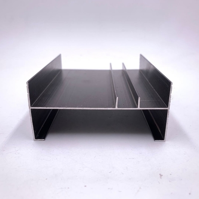 Construction de bâtiments fenêtre et porte profilé en aluminium Extrusion anodisante en argent personnalisée