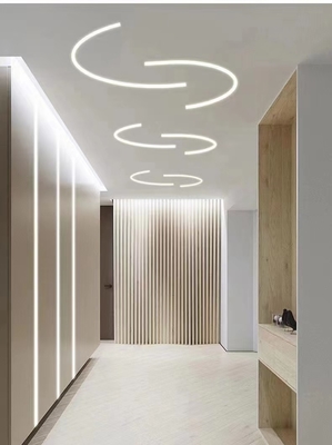 Profil d'aluminium personnalisé pour bande d'éclairage LED 6063 T3-T8 1m 2m 3m Répondre à la norme GB