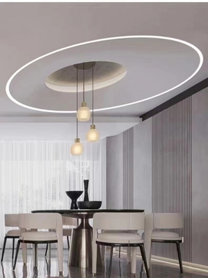 Profil d'aluminium personnalisé pour bande d'éclairage LED 6063 T3-T8 1m 2m 3m Répondre à la norme GB
