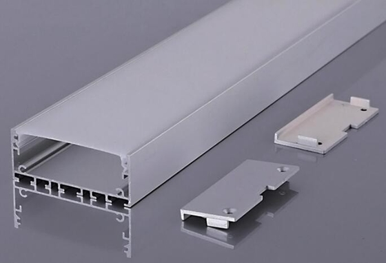 Profil d'aluminium personnalisé pour bande d'éclairage LED 6063 T3-T8 1m 2m 3m Répondre à la norme GB