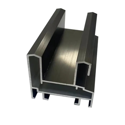 Profiles en aluminium noir de Shengxin Powder Coating pour porte coulissante en verre de la série 6000