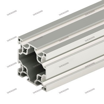 Shengxin 4040 2020 4545 4080 T Fente Profiles en aluminium anodisé à extrusion en argent noir