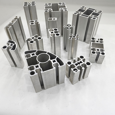 Shengxin 4040 2020 4545 4080 T Fente Profiles en aluminium anodisé à extrusion en argent noir