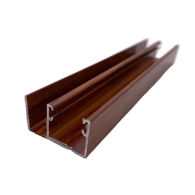 Profiles de fenêtres et de portes en aluminium à grains de bois certifiés ISO9001/ISO14001/ISO18001