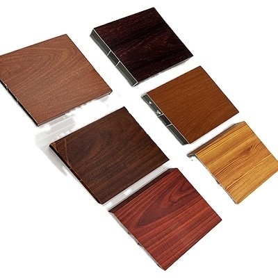 Profiles de fenêtres et de portes en aluminium à grains de bois certifiés ISO9001/ISO14001/ISO18001