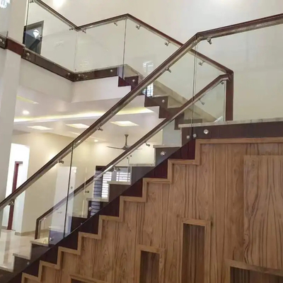 Profiles extrudés en aluminium anodisant des barbelés en verre U pour balustrades sans cadre