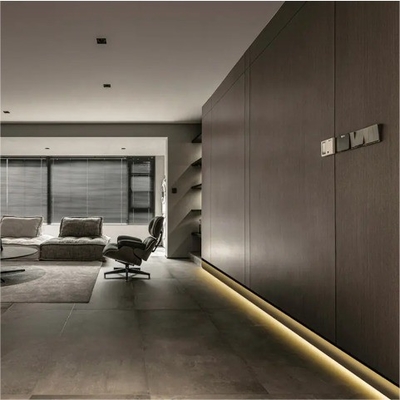 Poussez et tirez PVC personnalisé Moderne plancher de plancher profilé d'éclairage avec lumière LED