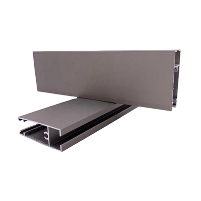 Série 6000 alliage d'aluminium d'extrusion d'argent Anodisation des bureaux Profiles en aluminium de bureau