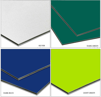 Couleurs personnalisées Matériau de porte en alliage d'aluminium ACP Panneaux muraux pour une application extérieure