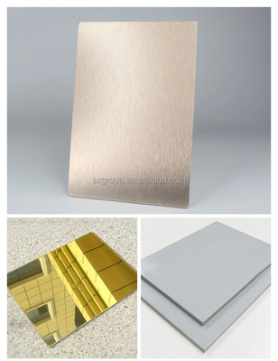 Couleurs personnalisées Matériau de porte en alliage d'aluminium ACP Panneaux muraux pour une application extérieure