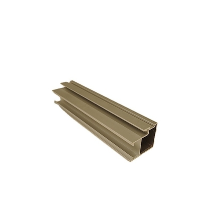 Profil d'extrusion d'aluminium à profil T personnalisé pour les portes de garde-robe répond à la norme GB