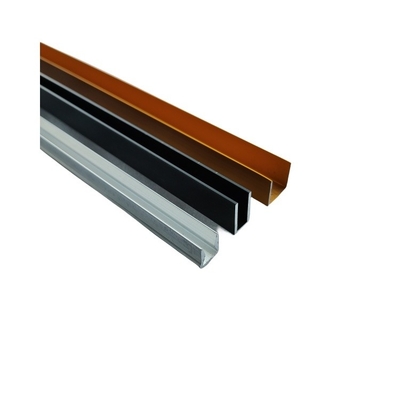 Profil d'aluminium de conception moderne pour portes et fenêtres Profil de cadre de fenêtre d'aluminium répond à la norme GB