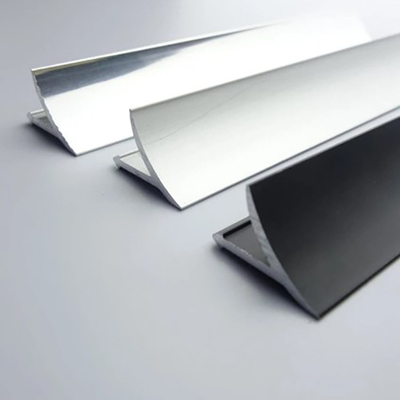 Couche en poudre de profilé en aluminium T-canal de transition de carreaux métalliques pour rénovation