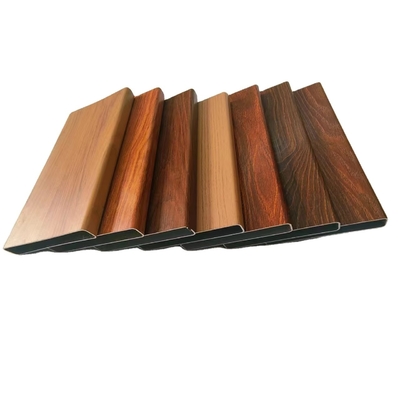 Coupe personnalisée pour les profils en aluminium en bois 3D dans les solutions de porte de fenêtre et de façade