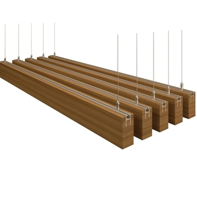 Profiles de plafond en aluminium pour décoration en bois enduit de grains en poudre