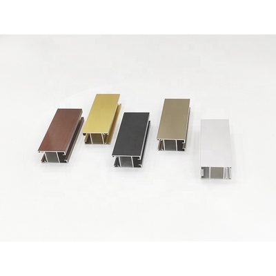Profiles d'extrusion en aluminium anodisé à porte de verre à ouverture latérale pour le Pérou, le Chili et la Bolivie