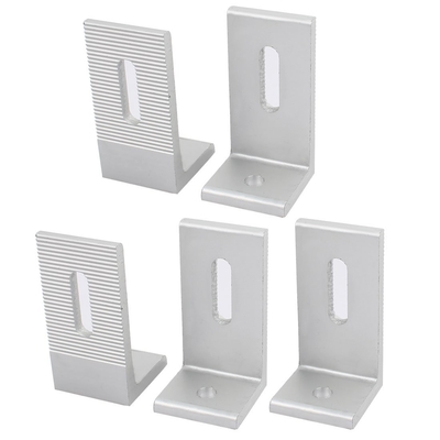 80x40x40 mm support de montage de panneau solaire en aluminium en forme de L avec revêtement en poudre